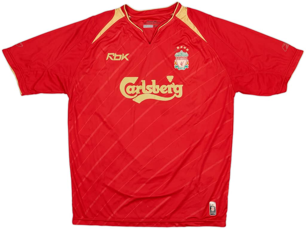 2005-06 Liverpool CL Home Shirt - 5/10 - (L)