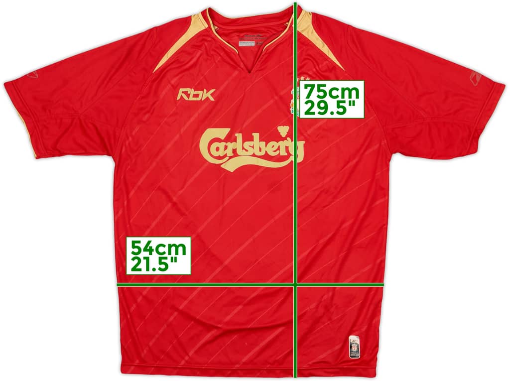 2005-06 Liverpool CL Home Shirt - 5/10 - (L)