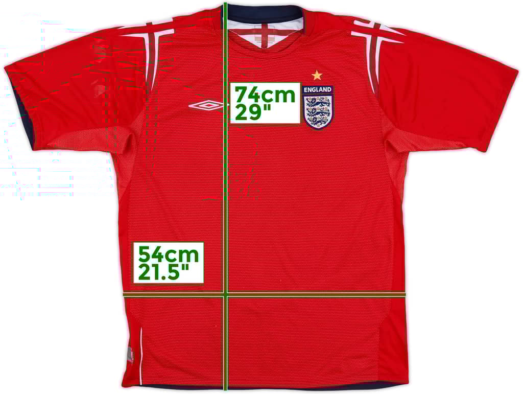 2006-08 England Away Shirt - 5/10 - (L)