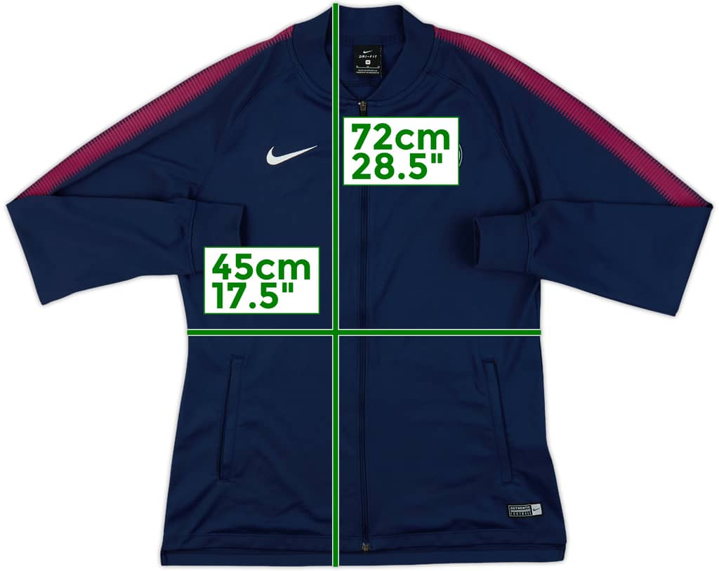 2017-18 Manchester City Nike Track Jacket - 8/10 - (M)