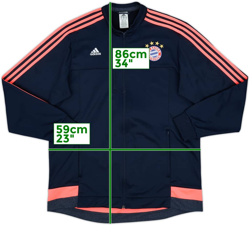 2015-16 Bayern Munich adidas Track Jacket - 8/10 - (XL)