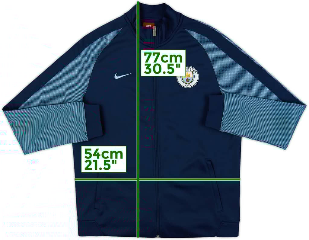 2016-17 Manchester City Nike Track Jacket - 8/10 - (L)