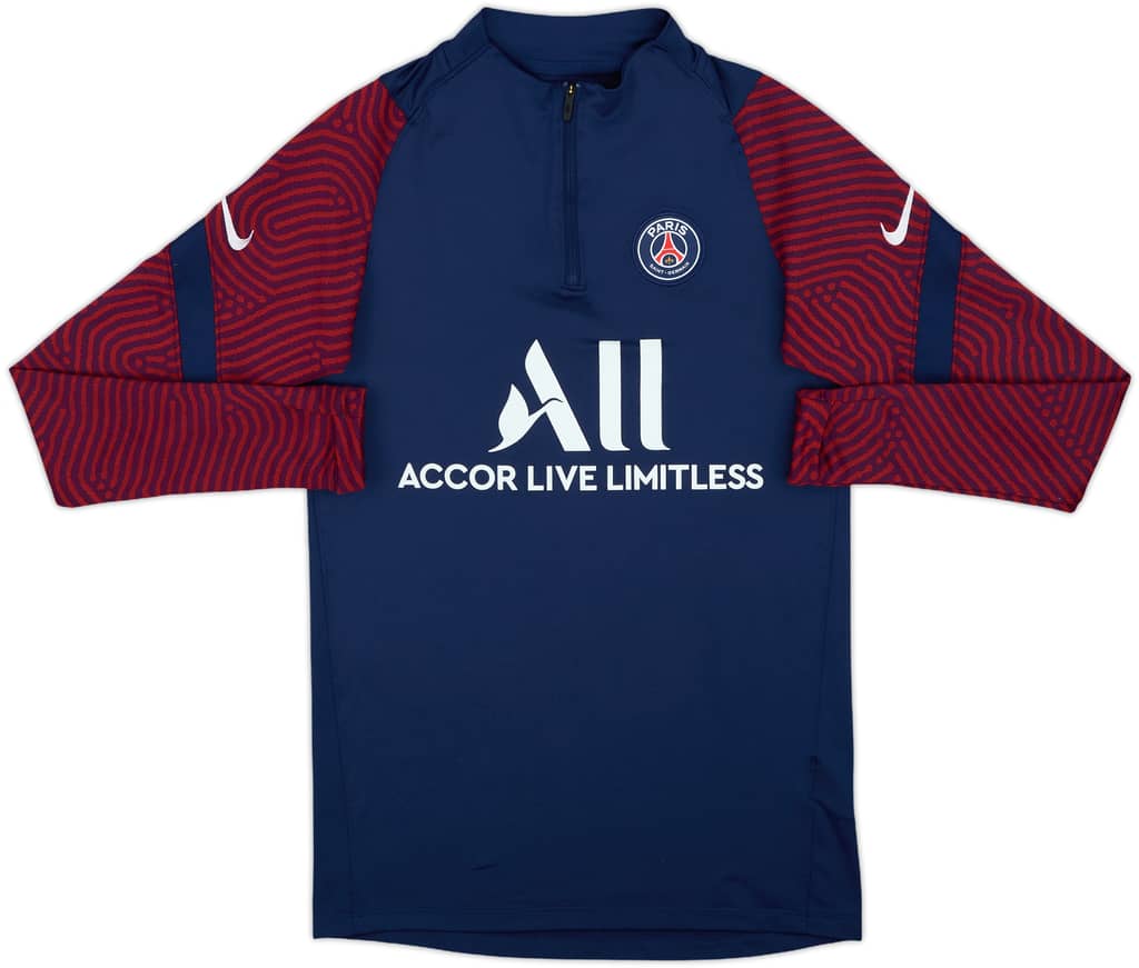 2020-21 Paris Saint-Germain Nike 1/4 Zip Drill Top - 8/10 - (S)