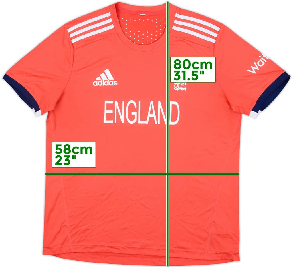 2016-17 England Cricket Shirt - 8/10 - (XXL)