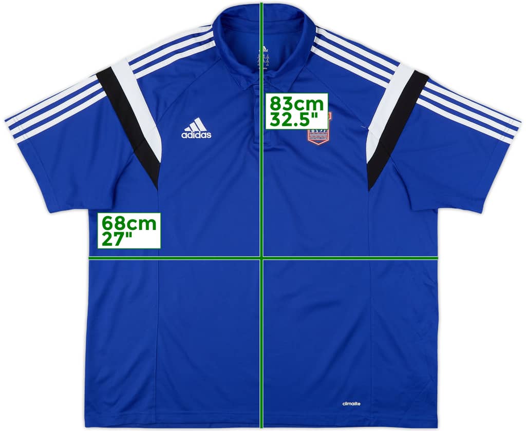 2014-15 Ipswich adidas Polo Shirt - 10/10 - (XXL)