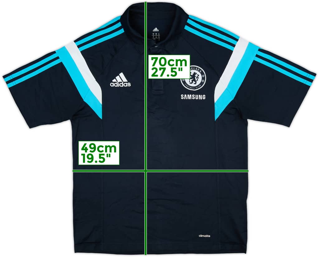 2014-15 Chelsea adidas Polo Shirt - 9/10 - (M)