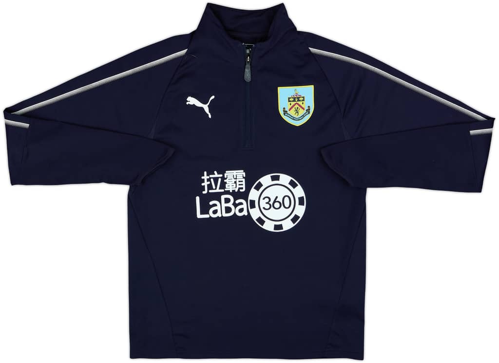2018-19 Burnley Puma 1/4 Zip Training Top - 8/10 - (S)