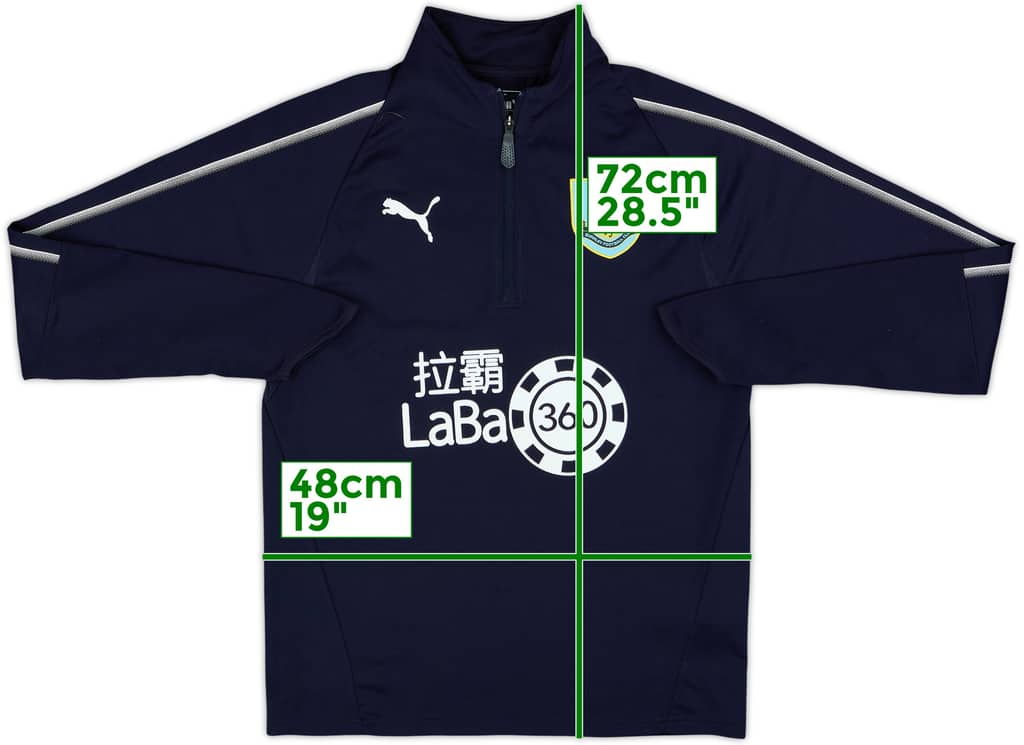 2018-19 Burnley Puma 1/4 Zip Training Top - 8/10 - (S)