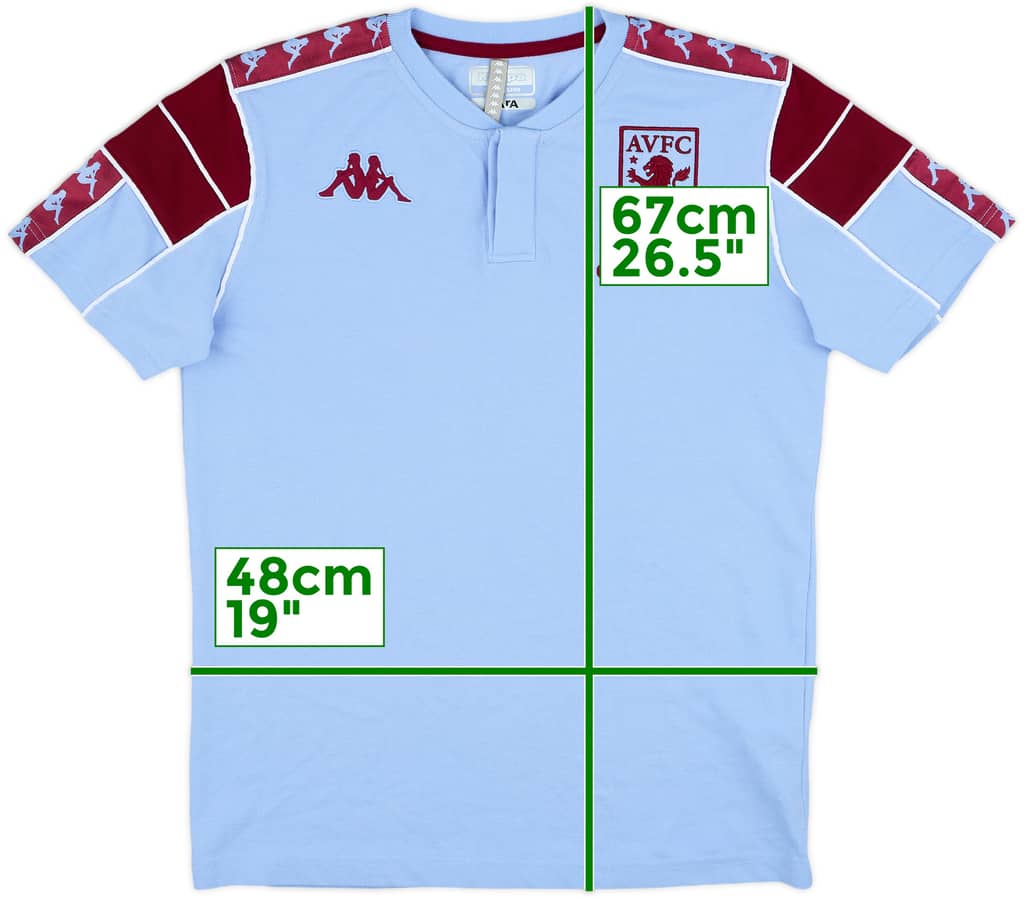 2021-22 Aston Villa Kappa Polo Shirt - 9/10 - (M)