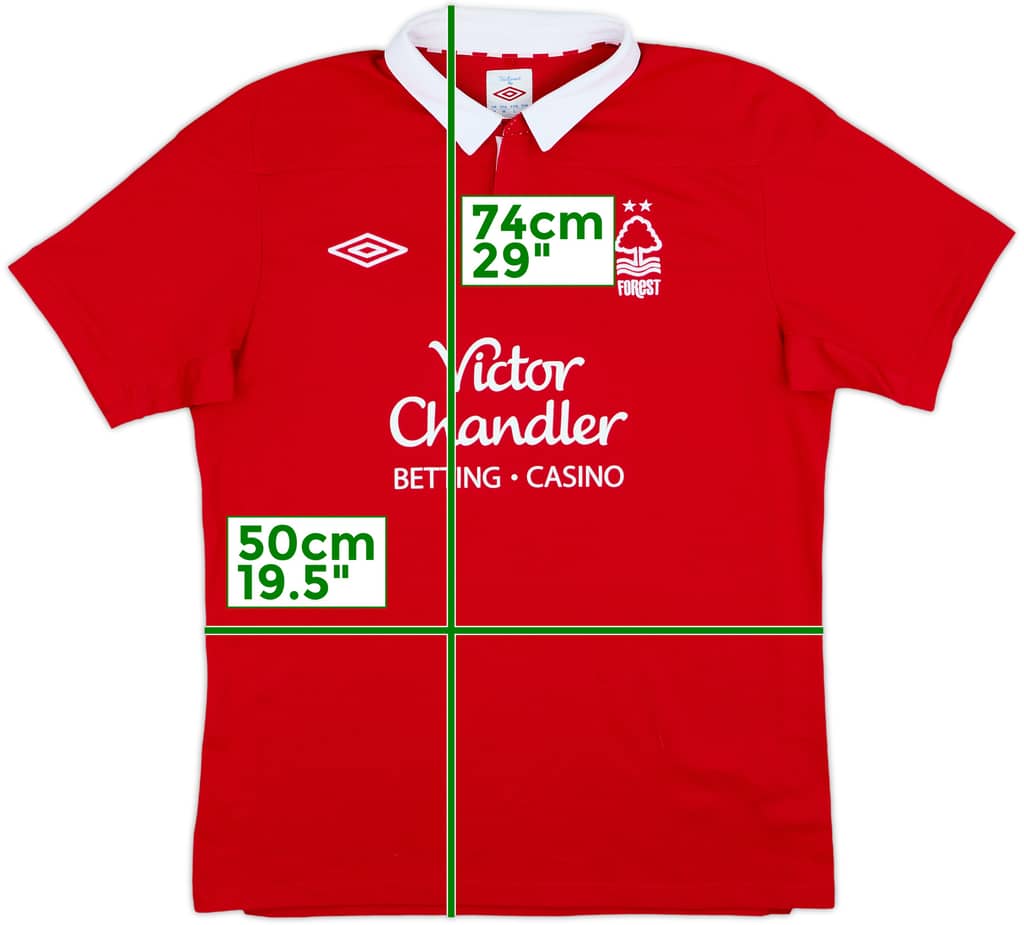 2011-12 Nottingham Forest Home Shirt - 9/10 - (M)