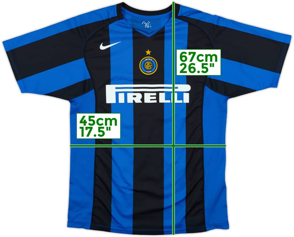 2004-05 Inter Milan Basic Home Shirt - 7/10 - (XL.Boys)