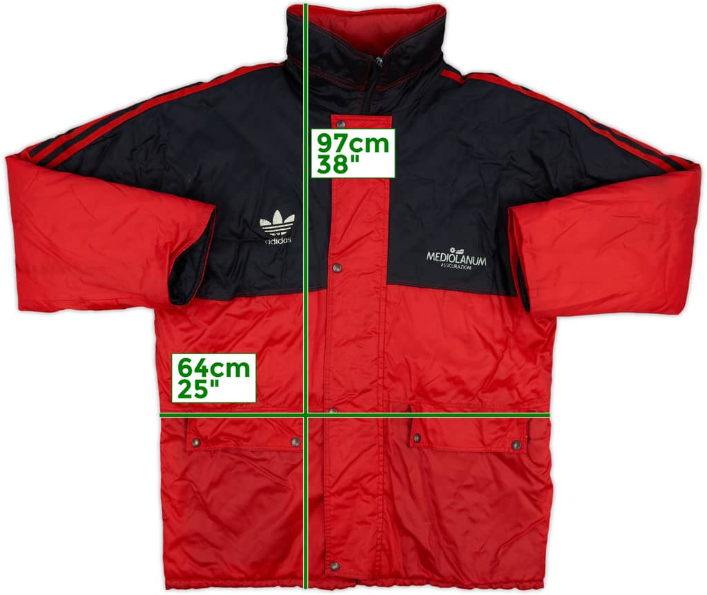 1992-94 AC Milan adidas Padded Bench Coat - 5/10 - (L)