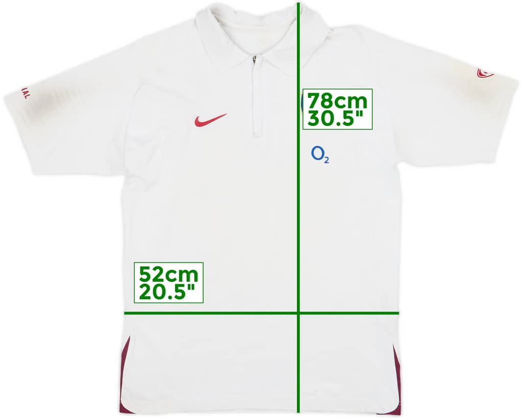 2004-05 Arsenal Nike 1/4 Zip Polo Shirt - 5/10 - (L)