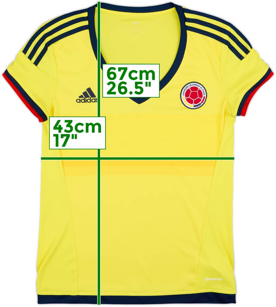2015 Colombia Copa America Home Shirt - 9/10 - (Women's M)
