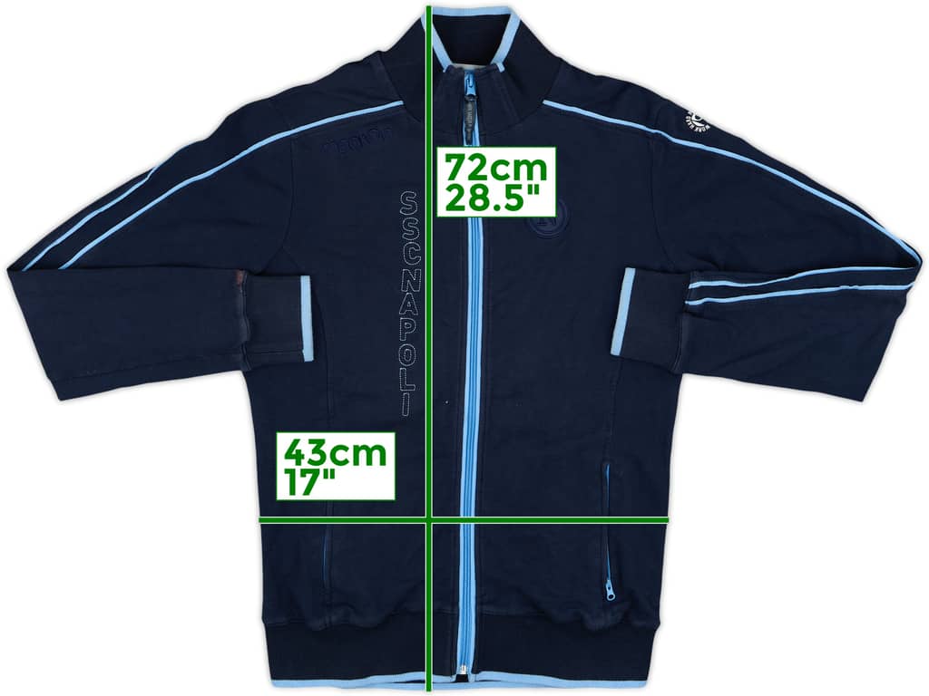 2008-09 Napoli Macron Track Jacket - 8/10 - (M)