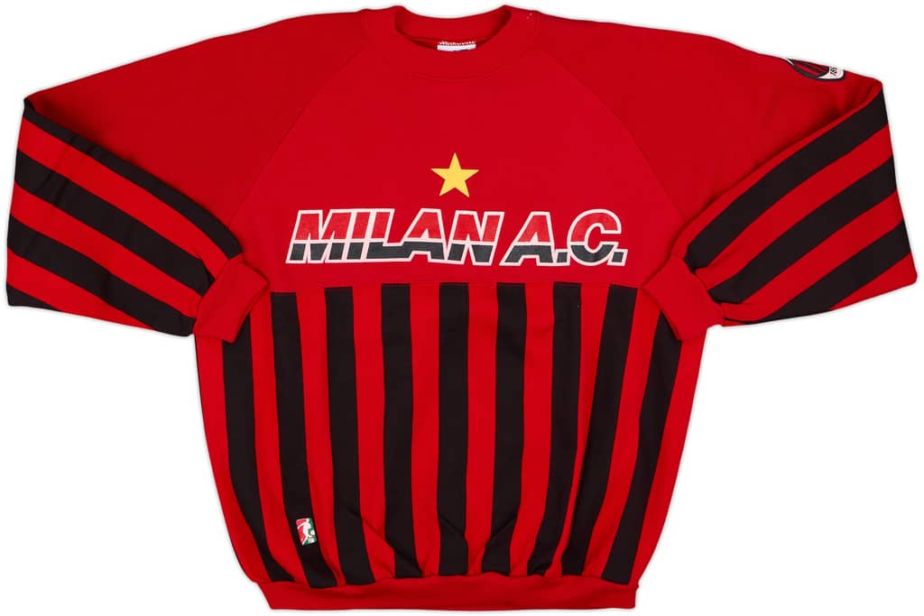 1990-91 AC Milan Le Felipe Dei Grandi Sweat Top - 8/10 - (M)