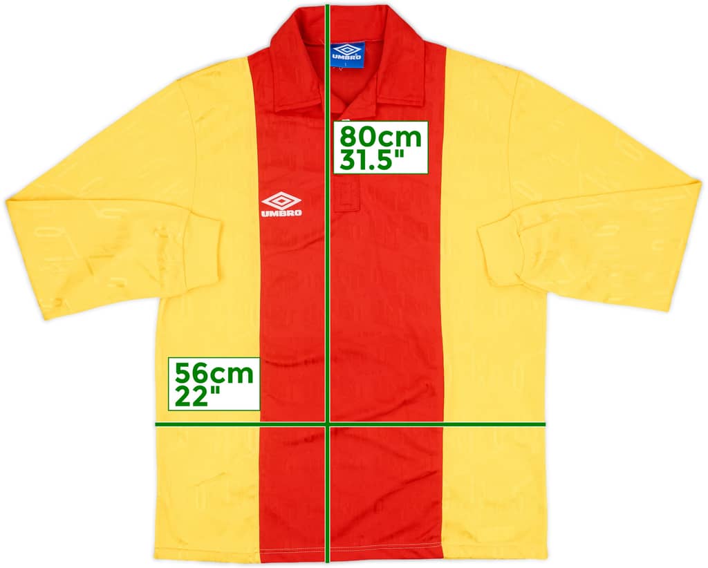 1990s Umbro Template L/S Shirt - 10/10 - (L)