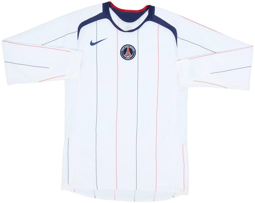 2005-06 Paris Saint-Germain Player Issue Away L/S Shirt - 8/10 - (M)