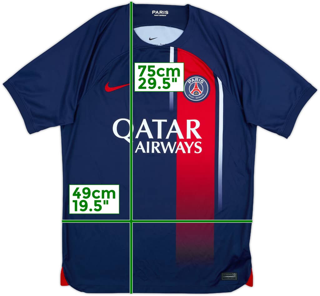 2023-24 Paris Saint-Germain Home Shirt - 8/10 - (M)