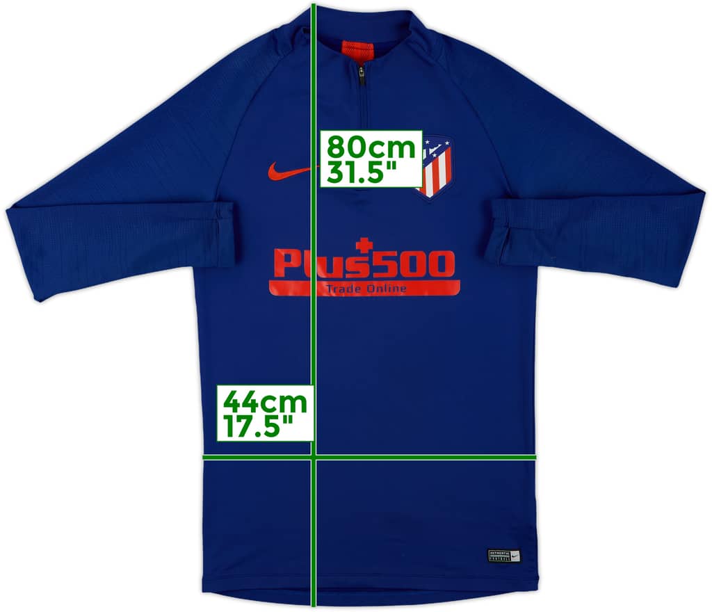2020-21 Atletico Madrid Nike 1/4 Zip Training Top - 7/10 - (S)