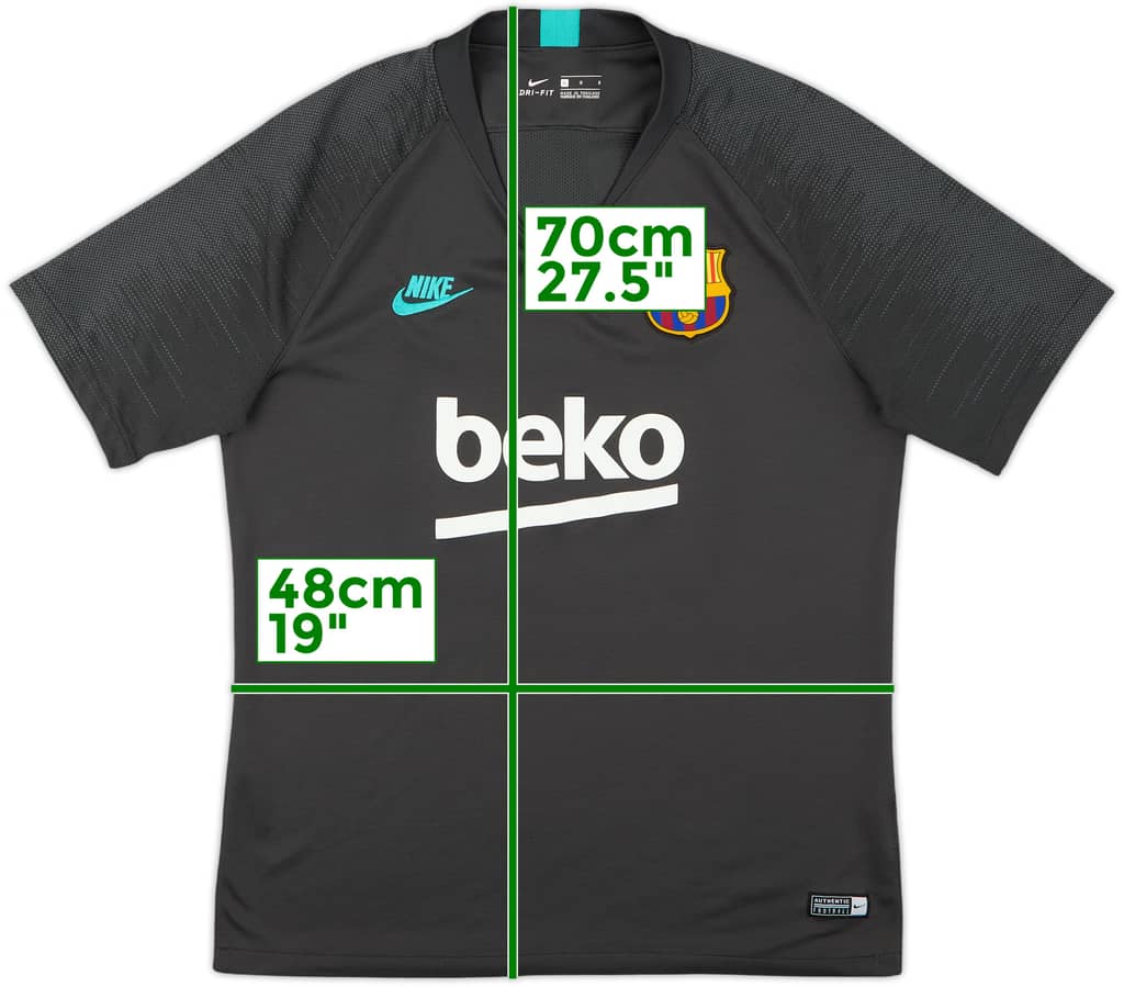 2019-20 Barcelona Nike Training Shirt - 8/10 - (L.Boys)