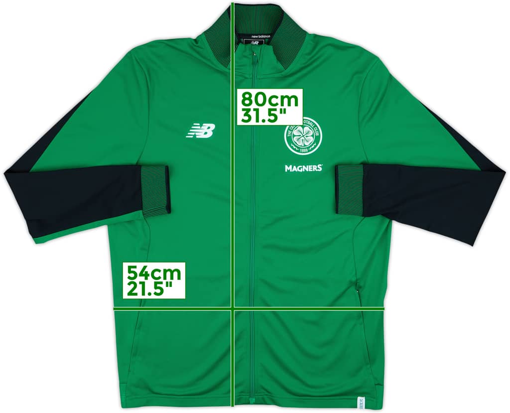 2017-18 Celtic New Balance Track Jacket - 8/10 - (XL)