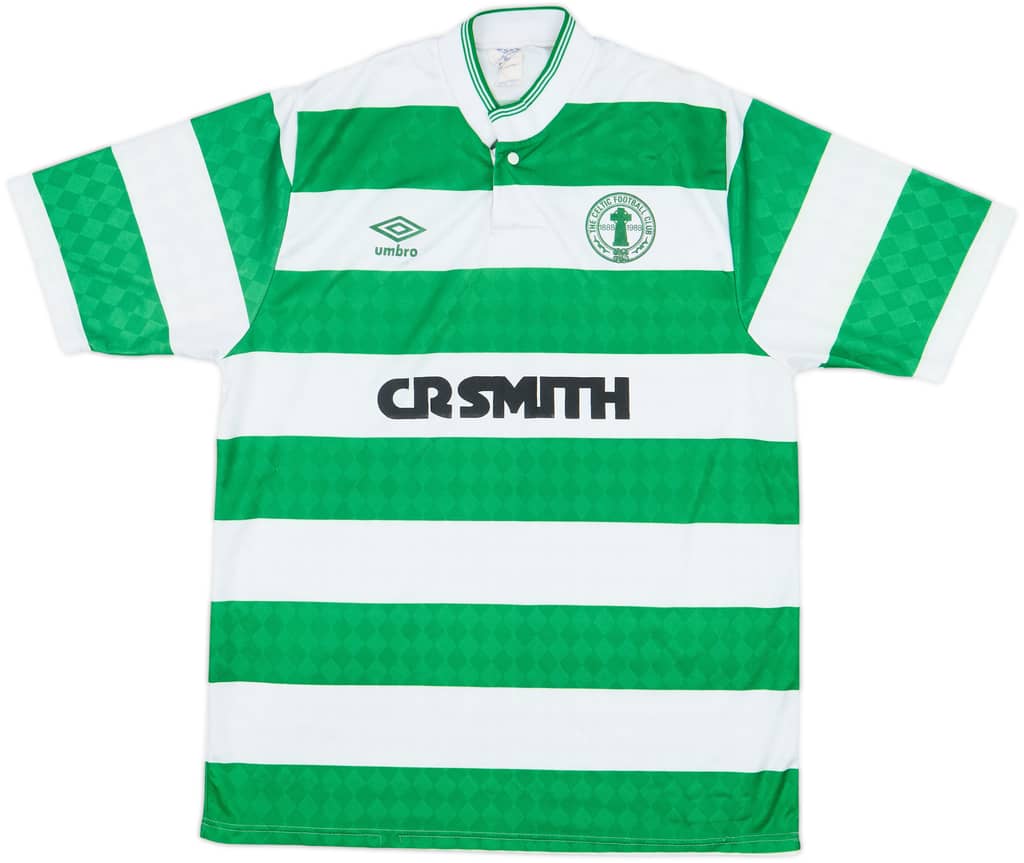 1987-89 Celtic Centenary Home Shirt - 8/10 - (M)