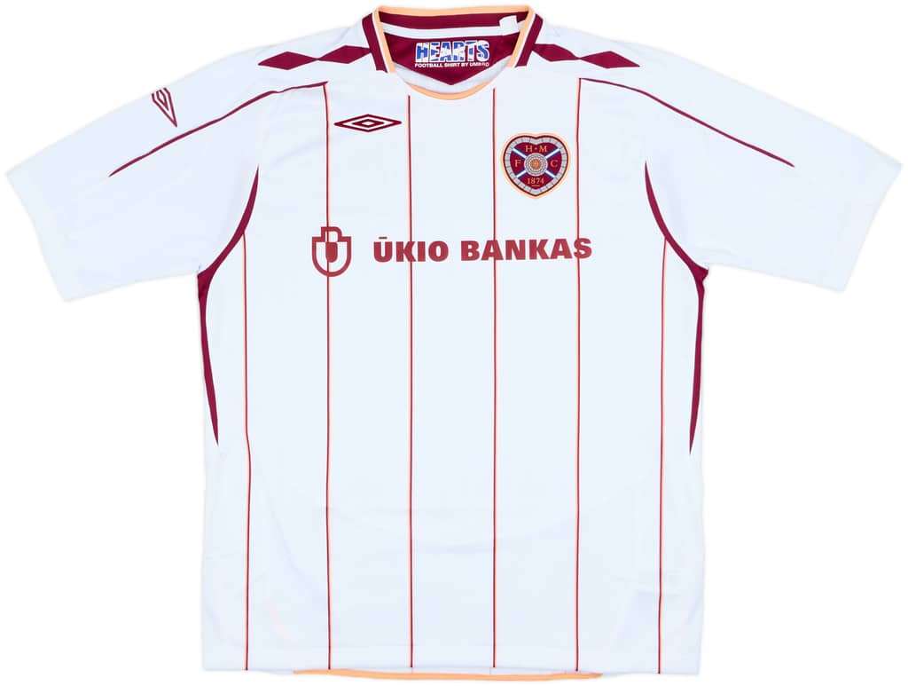 2007-08 Hearts Away Shirt - 8/10 - (XL)