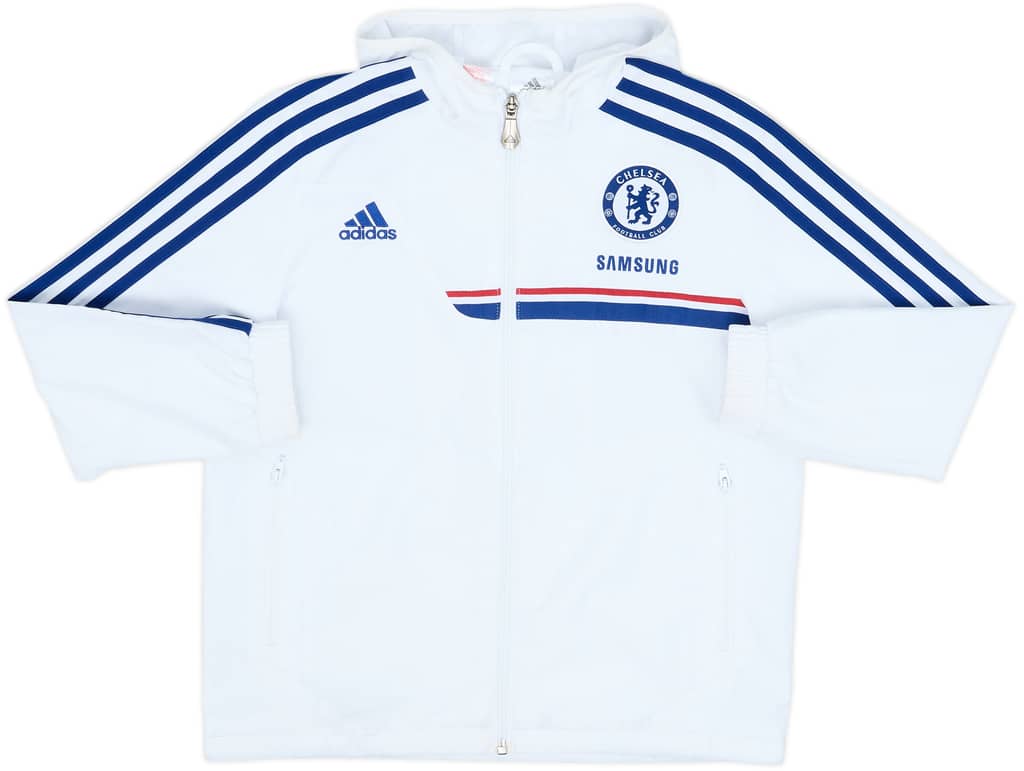 2013-14 Chelsea adidas Hooded Track Jacket - 9/10 - (S.Boys)