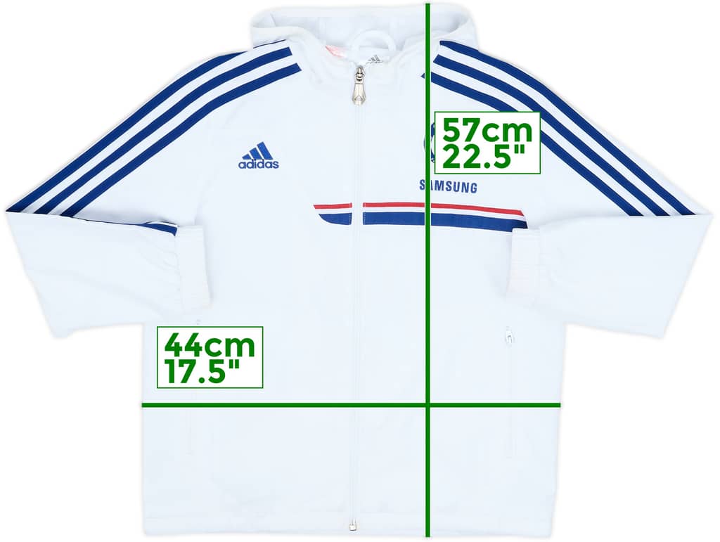 2013-14 Chelsea adidas Hooded Track Jacket - 9/10 - (S.Boys)