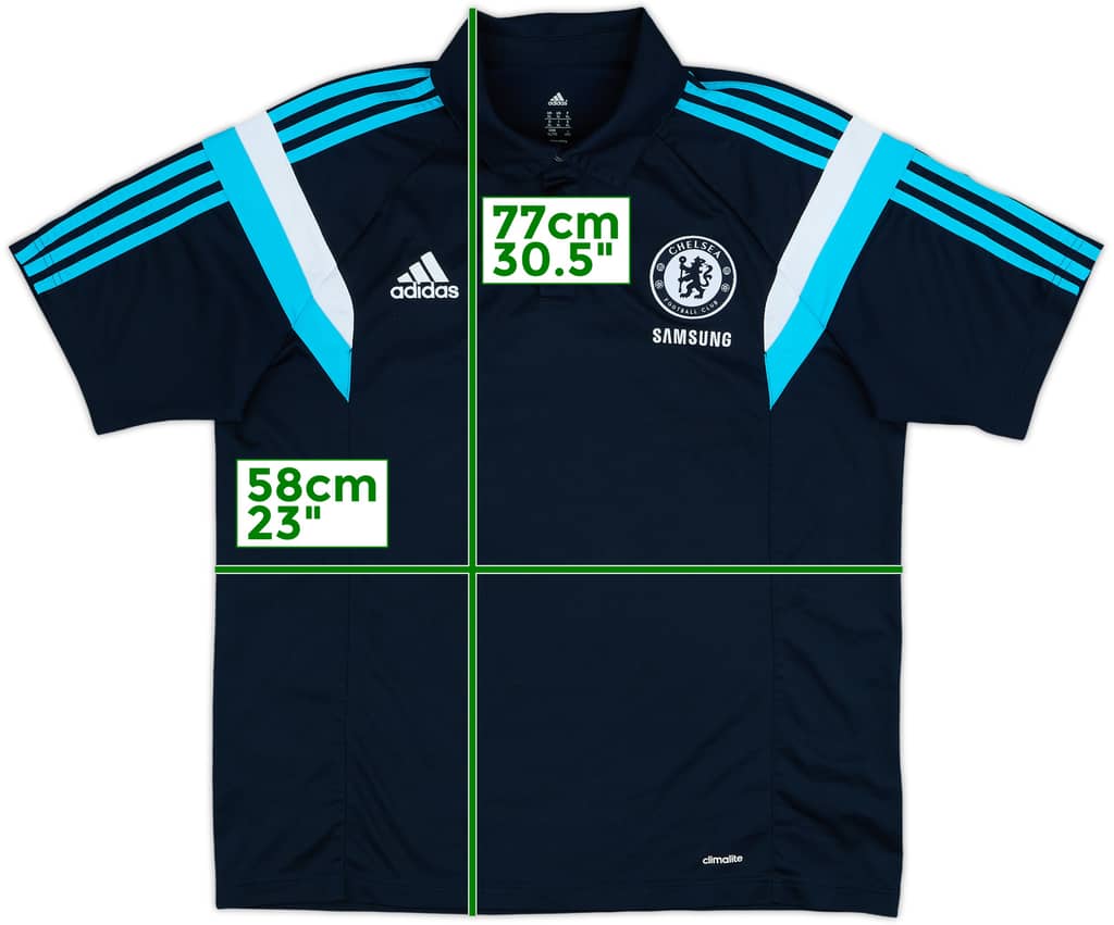 2014-15 Chelsea adidas Polo Shirt - 9/10 - (XL)