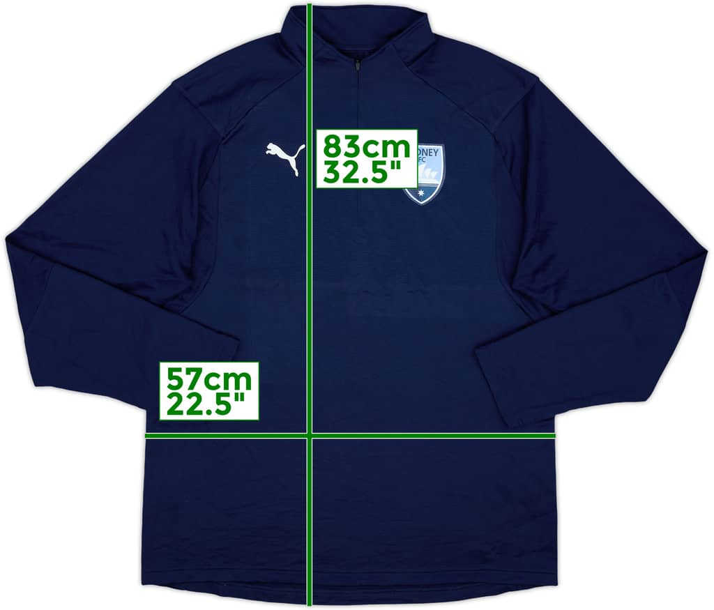 2017-18 Sydney FC Puma 1/4 Zip Drill Top - 10/10 - (XL)