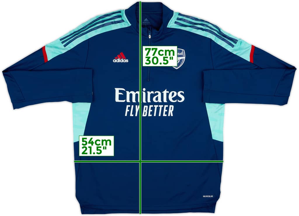 2021-22 Arsenal adidas 1/4 Zip Training Top - 6/10 - (L)