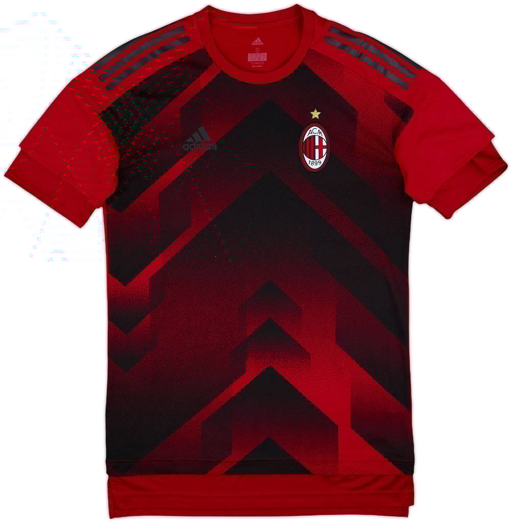 2017-18 AC Milan adidas Training Shirt - 8/10 - (S)