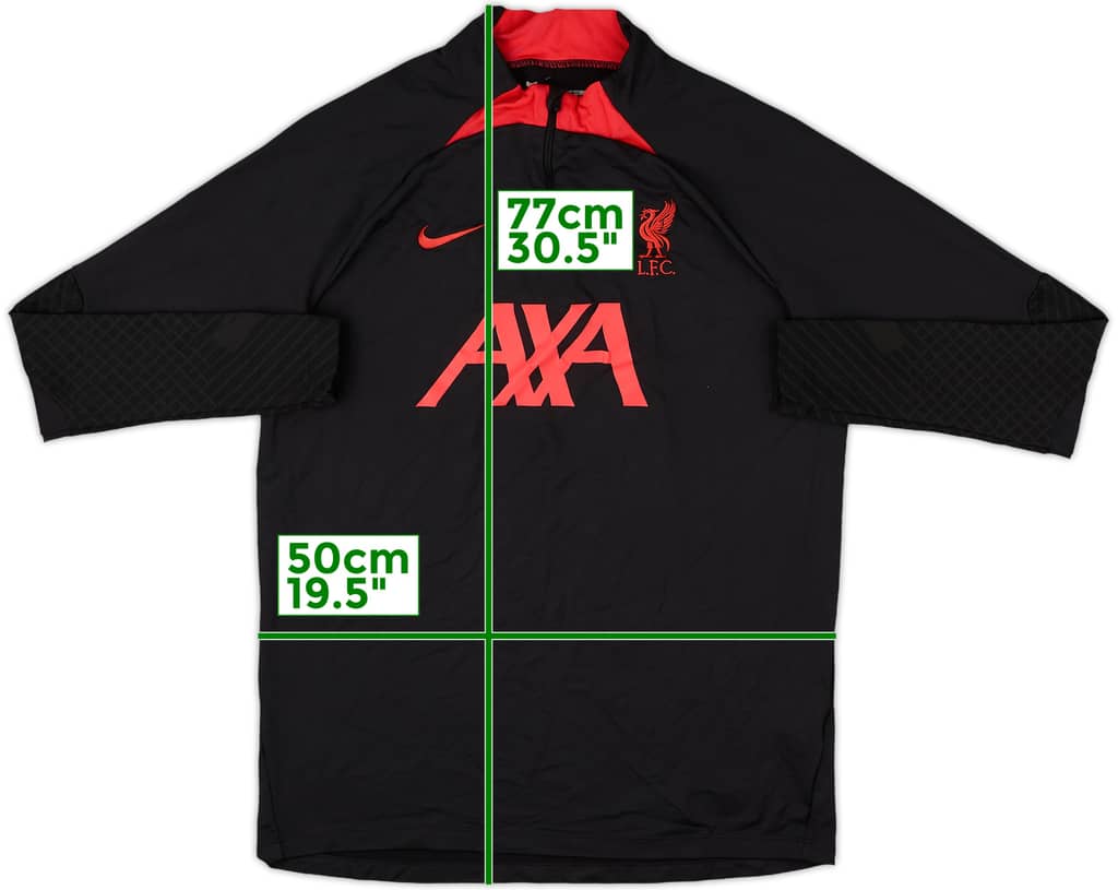 2022-23 Liverpool Nike 1/4 Zip Drill Top - 8/10 - (L)