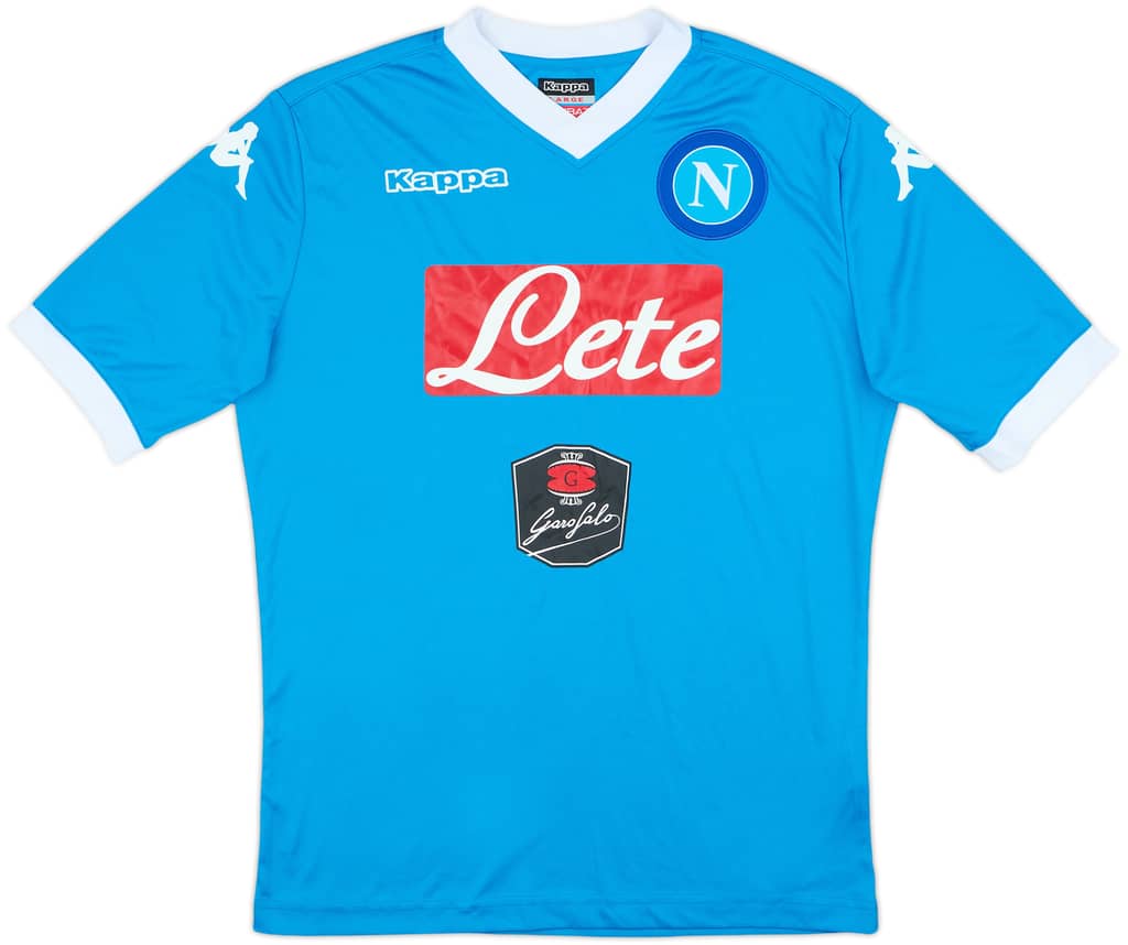 2015-16 Napoli Home Shirt - 9/10 - (L)