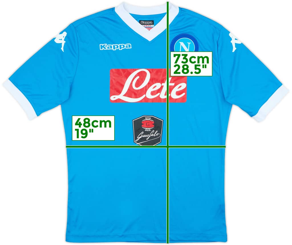 2015-16 Napoli Home Shirt - 9/10 - (L)