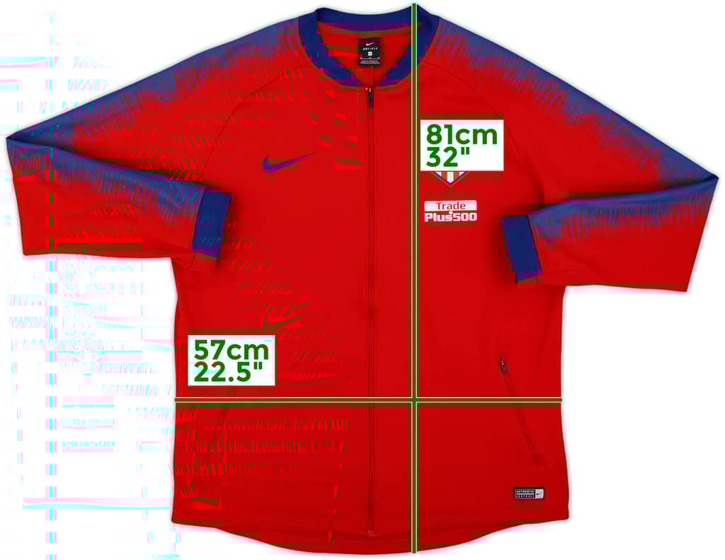 2018-19 Atletico Madrid Nike Track Jacket - 8/10 - (XL)