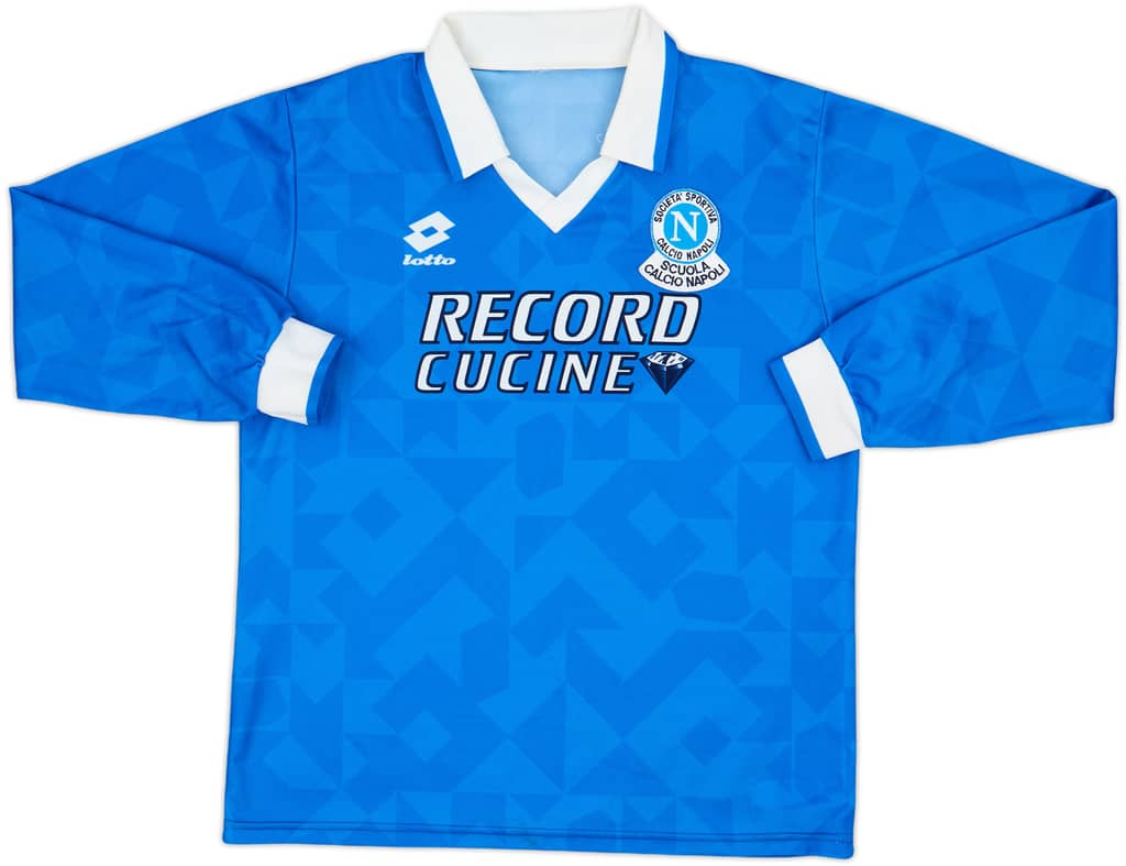 1994-96 Napoli 'Scuola Calcio' Home L/S Shirt - 8/10 - (Y)