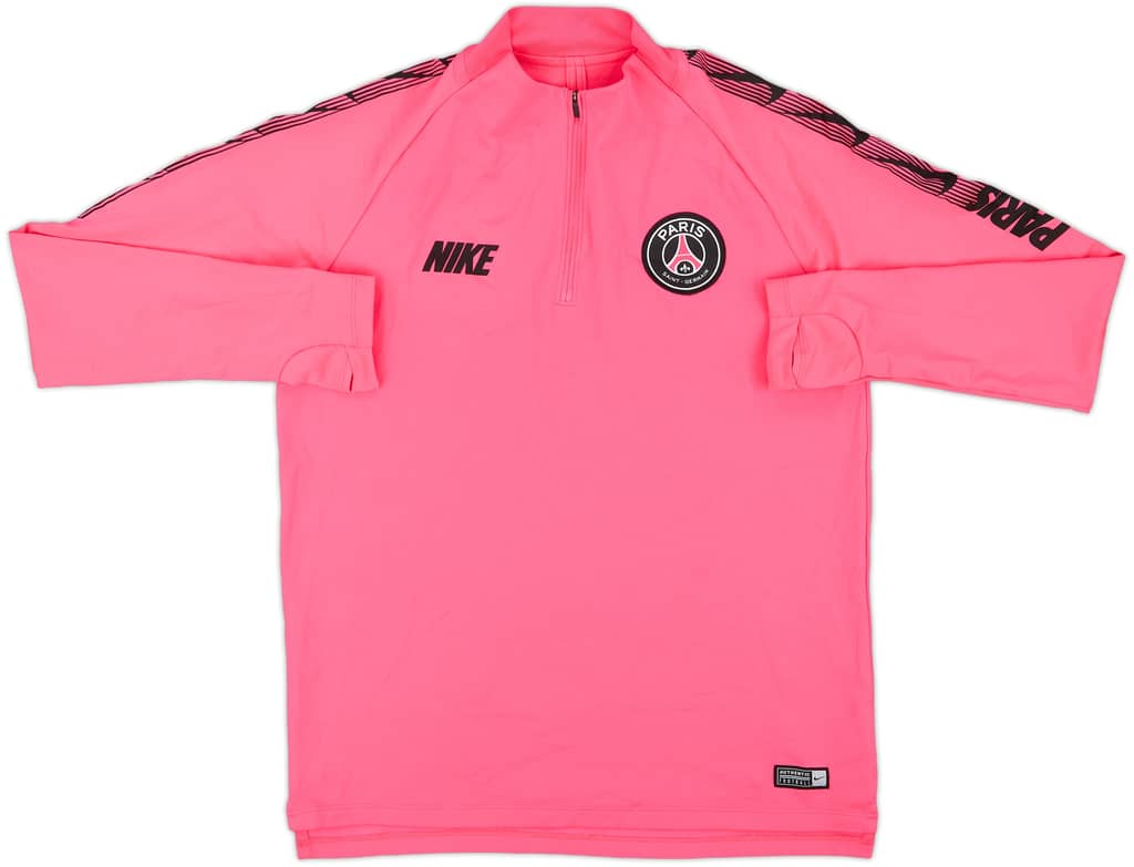 2019-20 Paris Saint-Germain Nike 1/4 Zip Drill Top - 7/10 - (M)