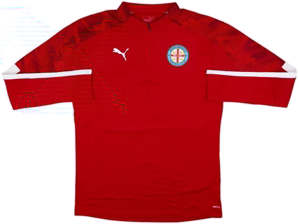 2018-19 Melbourne City 1/4 Zip Training Top - 8/10 - (L)