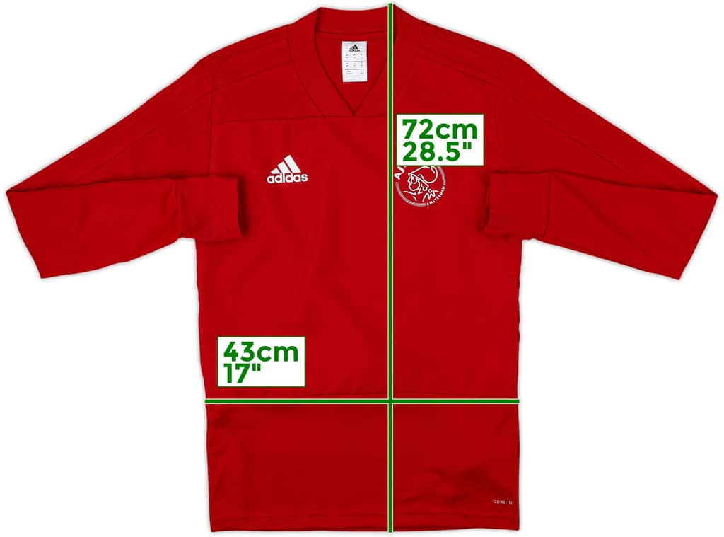 2018-19 Ajax adidas Sweat Top - 8/10 - (XS)