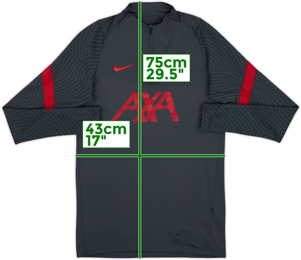 2020-21 Liverpool Nike 1/4 Zip Drill Top - 7/10 - (S)