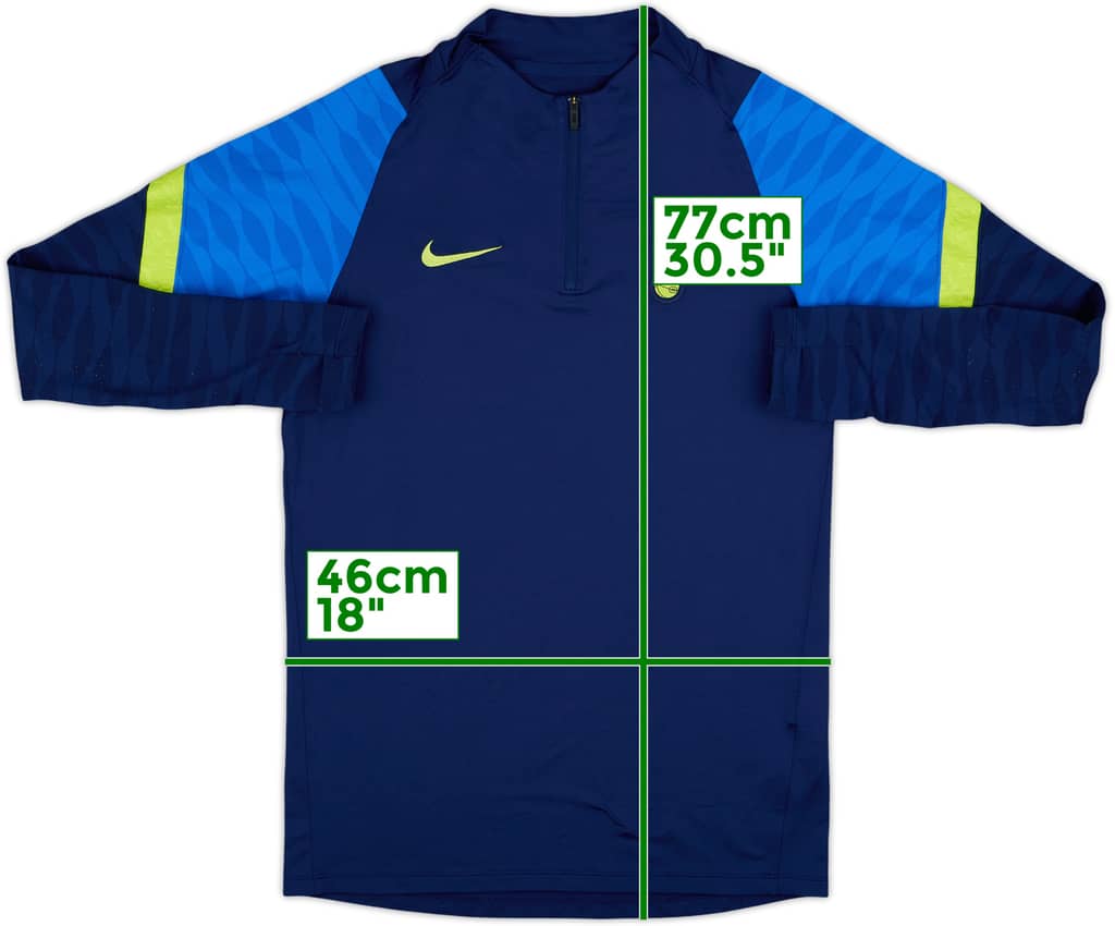 2021-22 Tottenham Nike 1/4 Zip Training Top - 8/10 - (S)