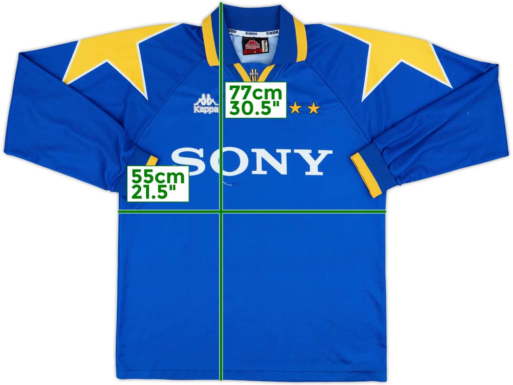1995-96 Juventus Away L/S Shirt - 6/10 - (L)