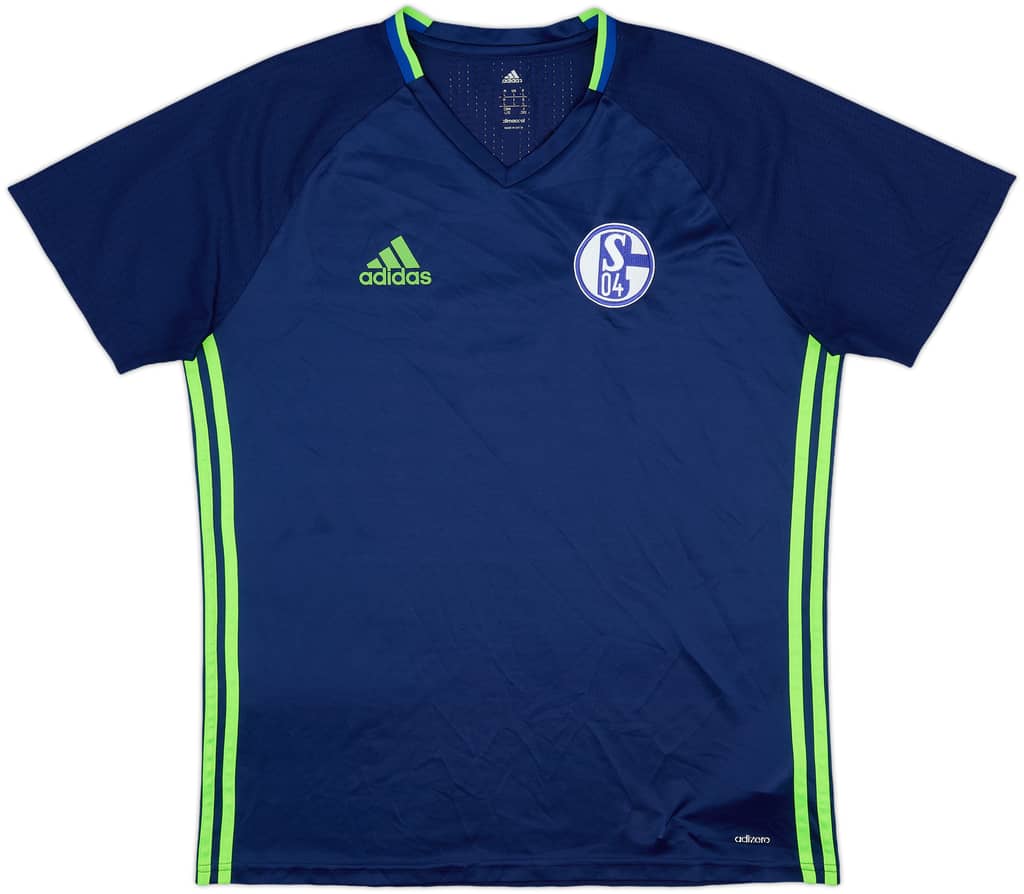 2016-17 Schalke adizero Training Shirt - 9/10 - (L)