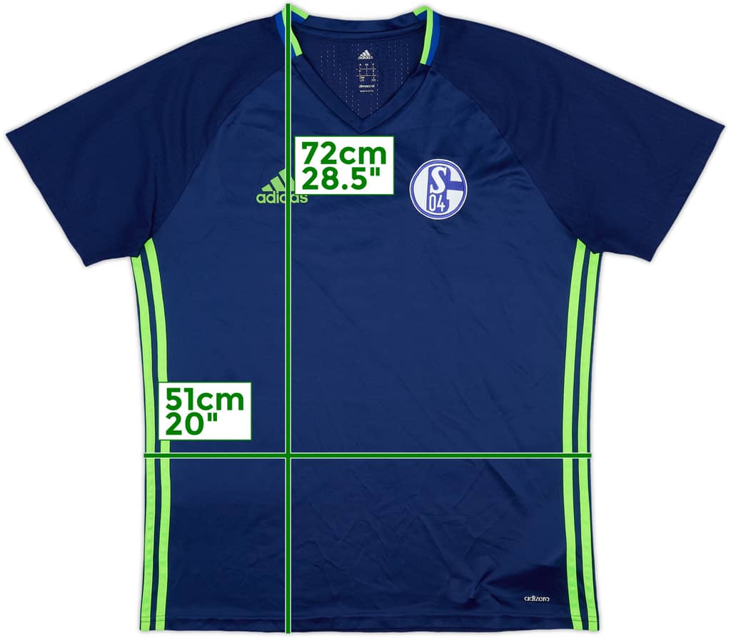 2016-17 Schalke adizero Training Shirt - 9/10 - (L)