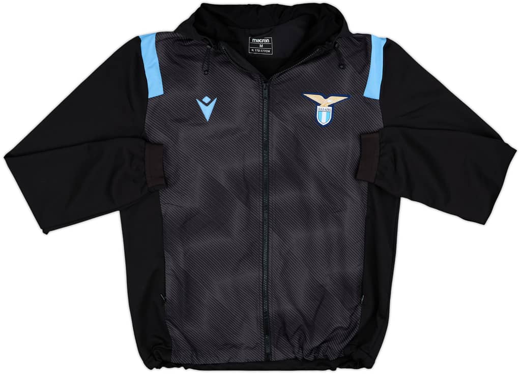 2020-21 Lazio Macron Hooded Track Jacket - 8/10 - (M)