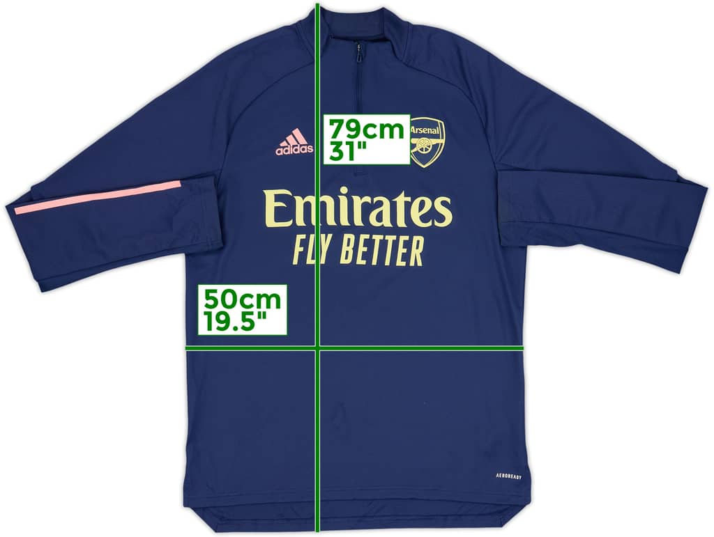 2020-21 Arsenal adidas 1/4 Zip Drill Top - 9/10 - (M)