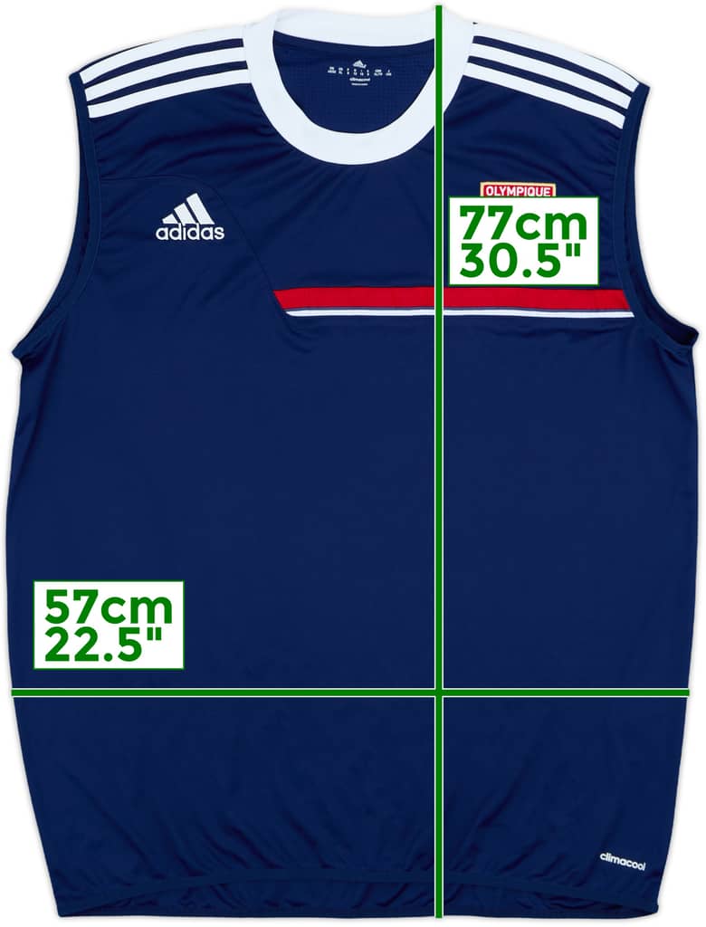 2013-14 Lyon adidas Training Vest - 9/10 - (XXL)